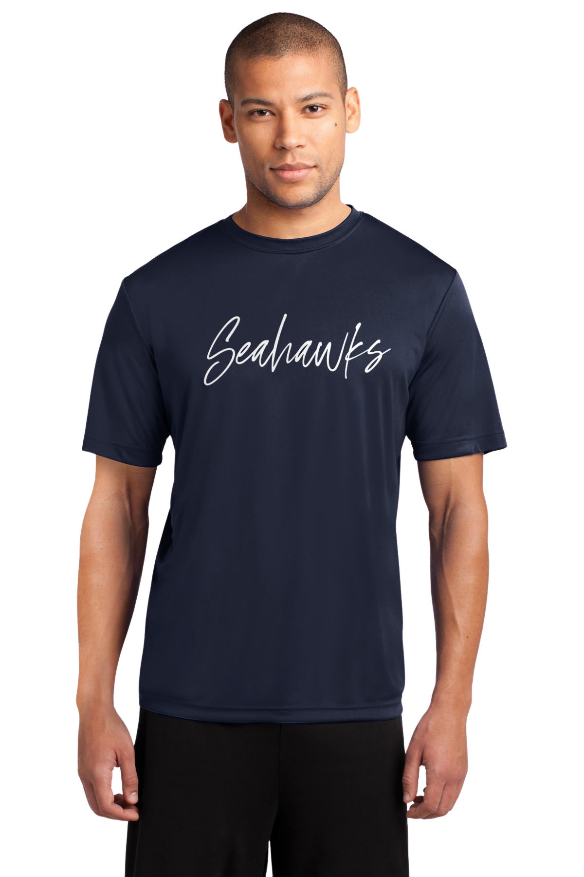 SEAHAWKS S/S SCRIPT DRYFIT